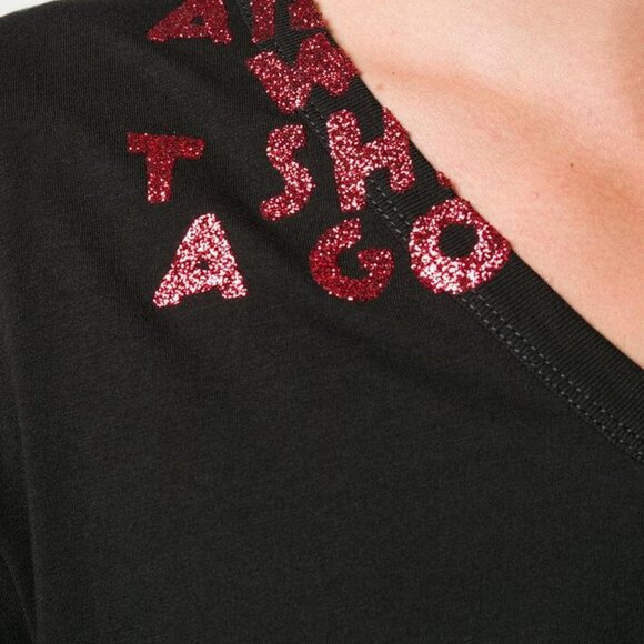 BNWT AW19 MAISON MARGIELA AIDS GLITTER PRINT TSHIRT S - Picture 13 of 14